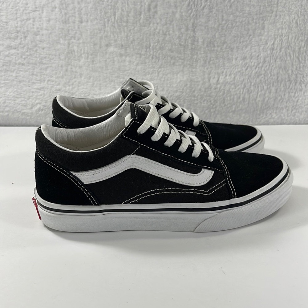 Vans Old Skool Black White Youth Size 3 Unisex